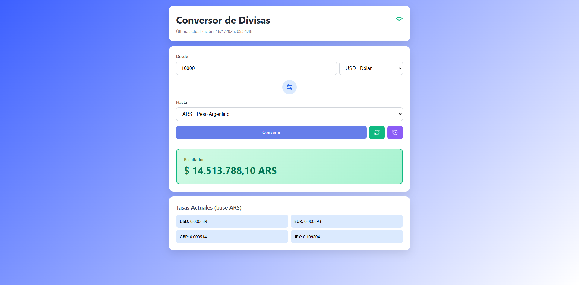 Conversor de Divisas